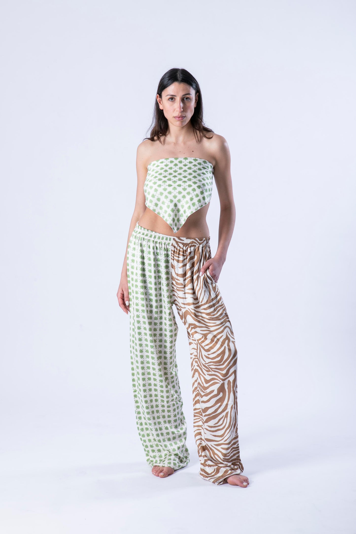 Radici Animale women's set with scarf top