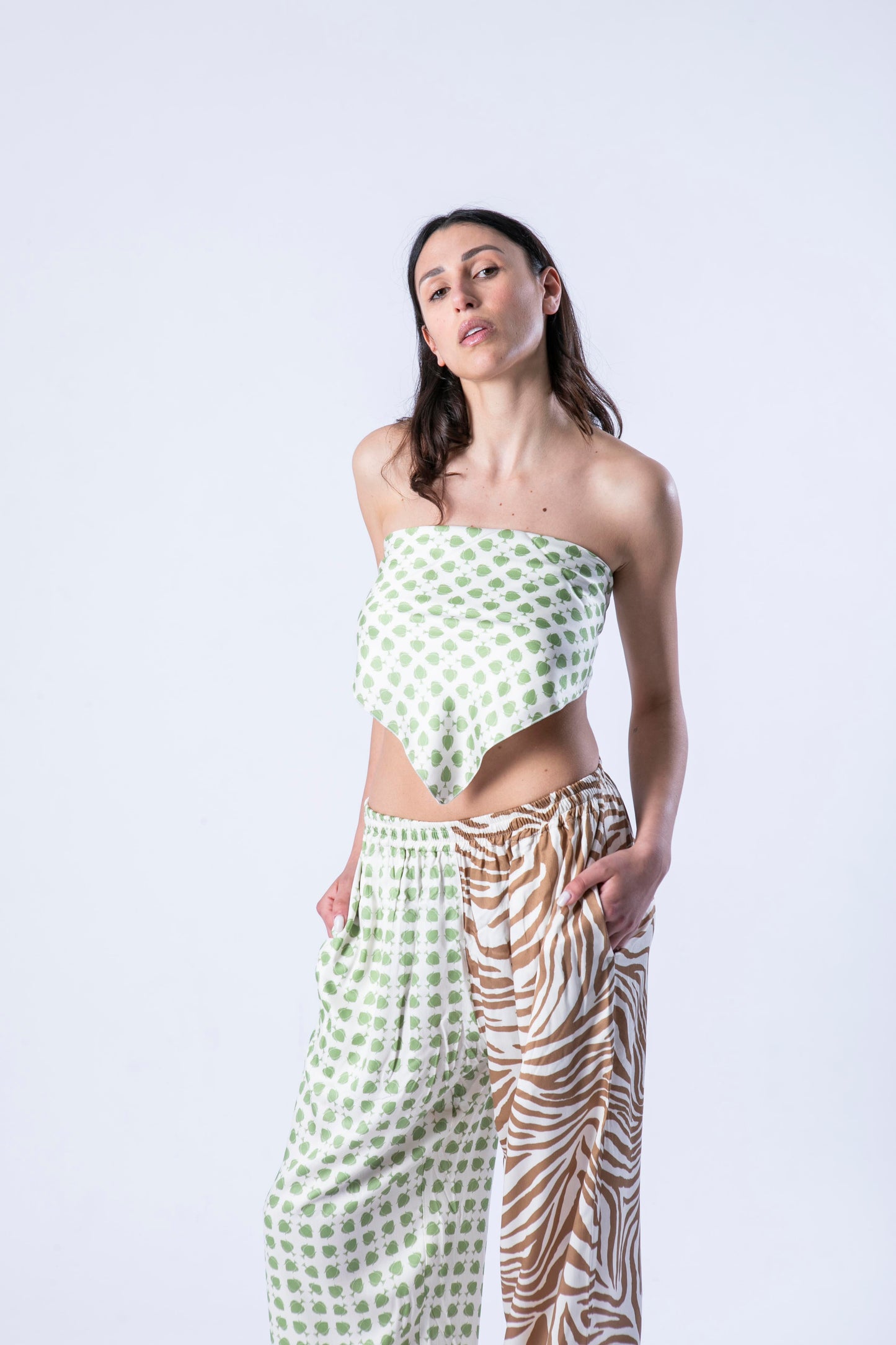 Radici Animale women's set with scarf top