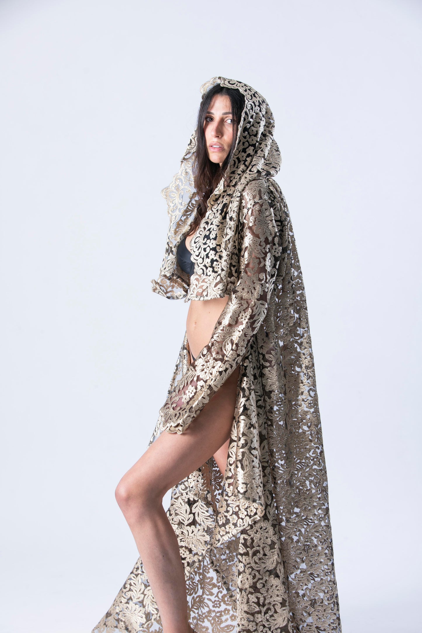Black & Gold Kimono